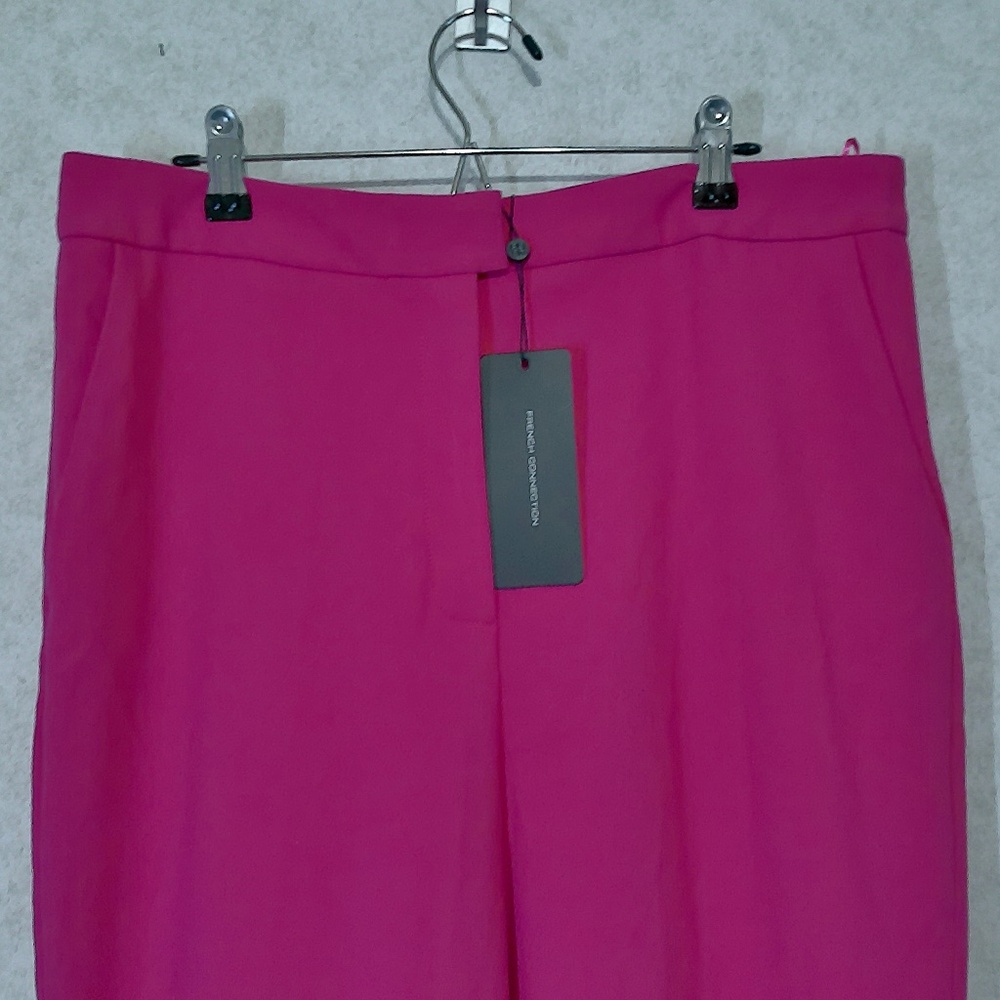 NWT French Connection Whisper Flare Trouser, 66 Raspberry Sorbet Size 10 - Picture 3 of 11